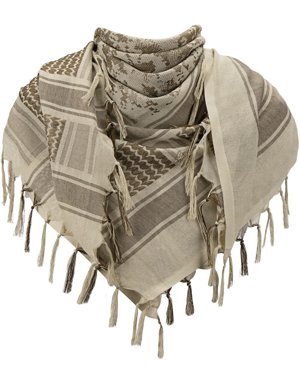 6623 Military Shemagh Tactical Desert Scarf, 100% Cotton Keffiyeh Neck Head